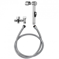 COMBINE DE DOUCHETTE HYGIENE WC SHATTAF CHROME + SUPPORT + FLEXIBLE COMBINE DE DOUCHETTE HYGIENE WC SHATTAF CHROME + SUPPORT + FLEXIBLE
